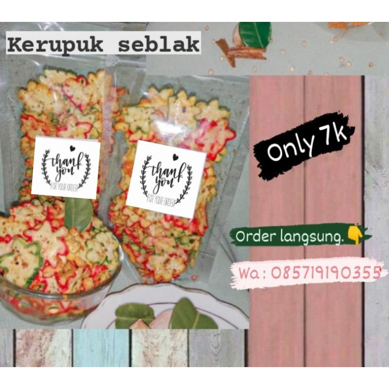 

Kerupuk seblak bantet