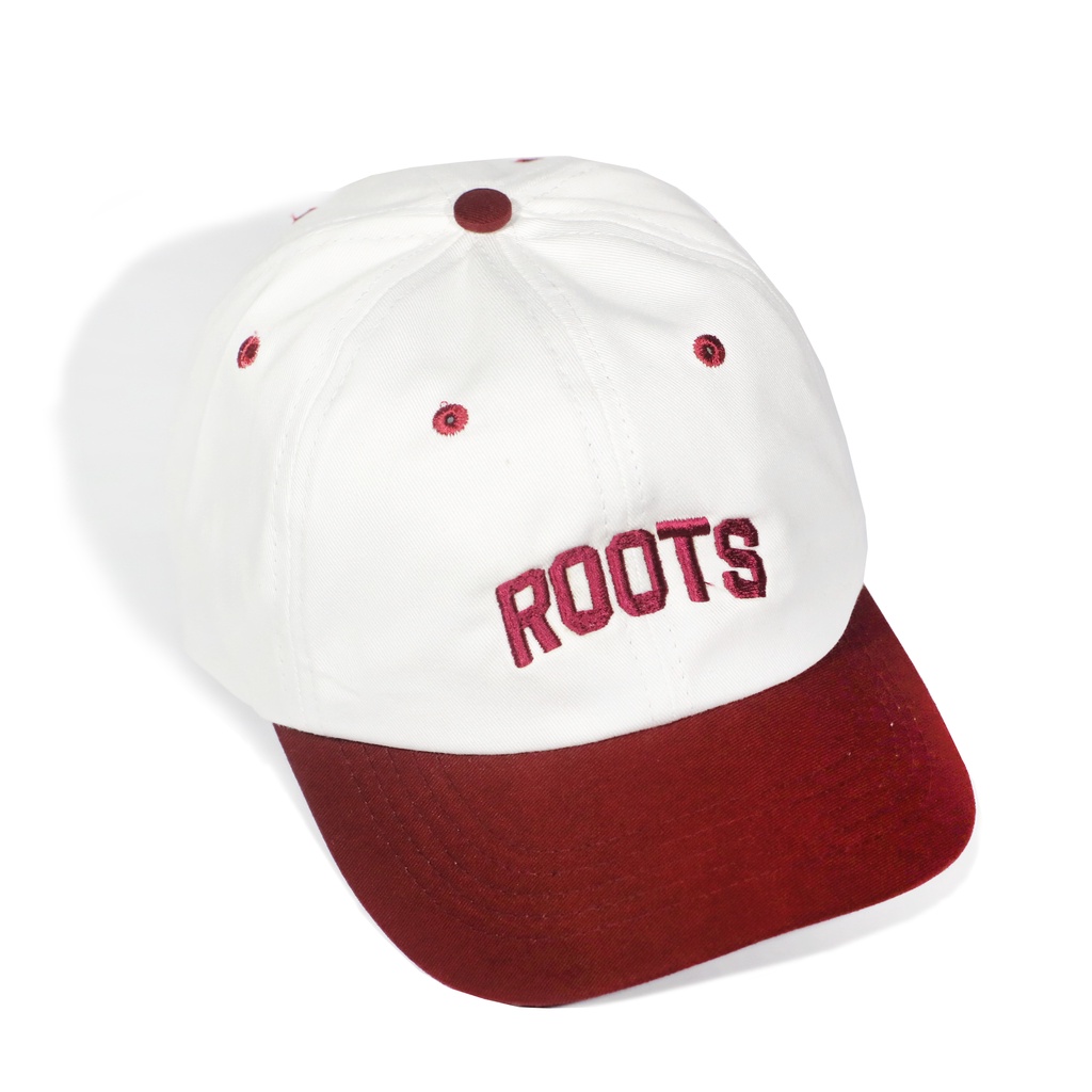 TOPI ROOTS | MAROON-BROKENWHITE