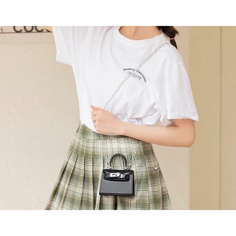 TAS SLEMPANG MINI GLOSSY IMPORT