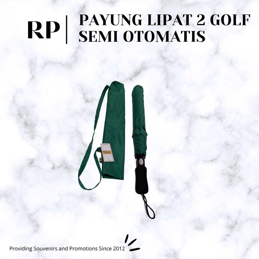 Payung Lipat 2 Golf Jumbo Semi Otomatis