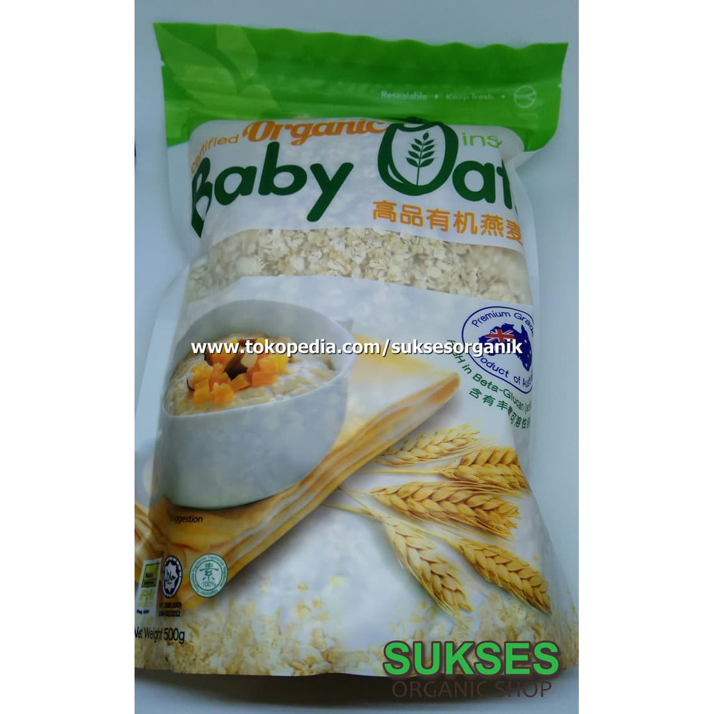 

Organic Instant Baby Oats Premium | 500g | Health Paradise