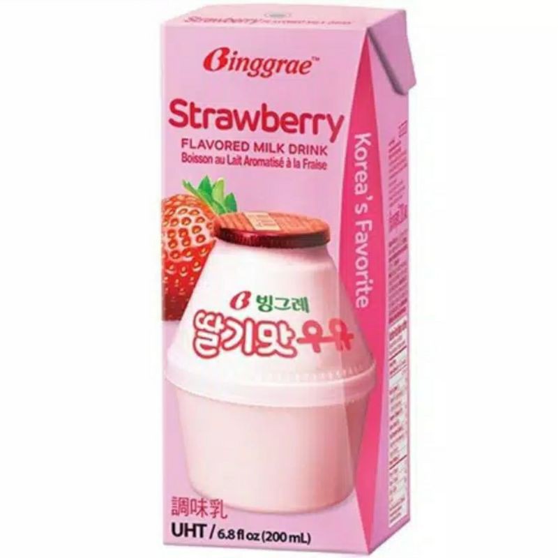 

Binggrae Milk Strawbery 200 ml