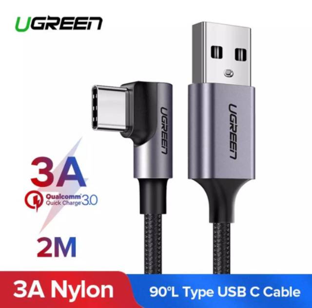 Ugreen Kabel Charger Type C Siku For Pubg - Kabel Siku Ugreen Usb C Support 3A Fast Charging