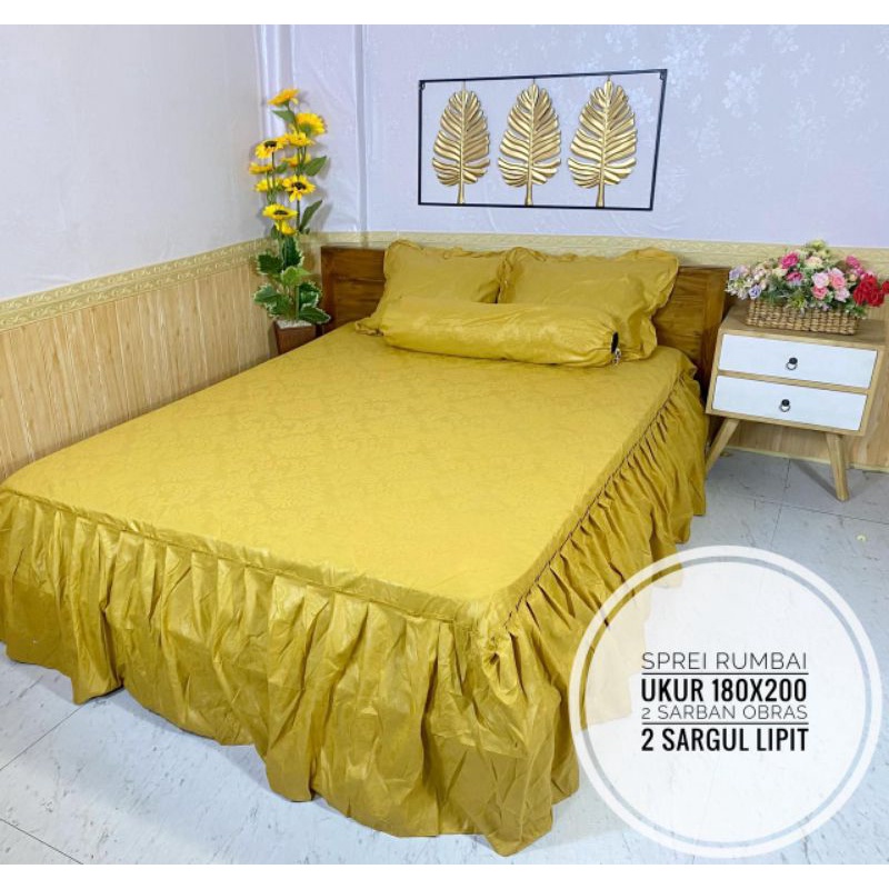 Sprei Homemade Rumbai Embos Gold