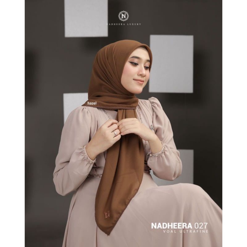 HIJAB SEGI EMPAT✔️NADHEERA LUXURY TERBARU✔️VOAL N 027 ORIGINAL NADHEERA LUXURY