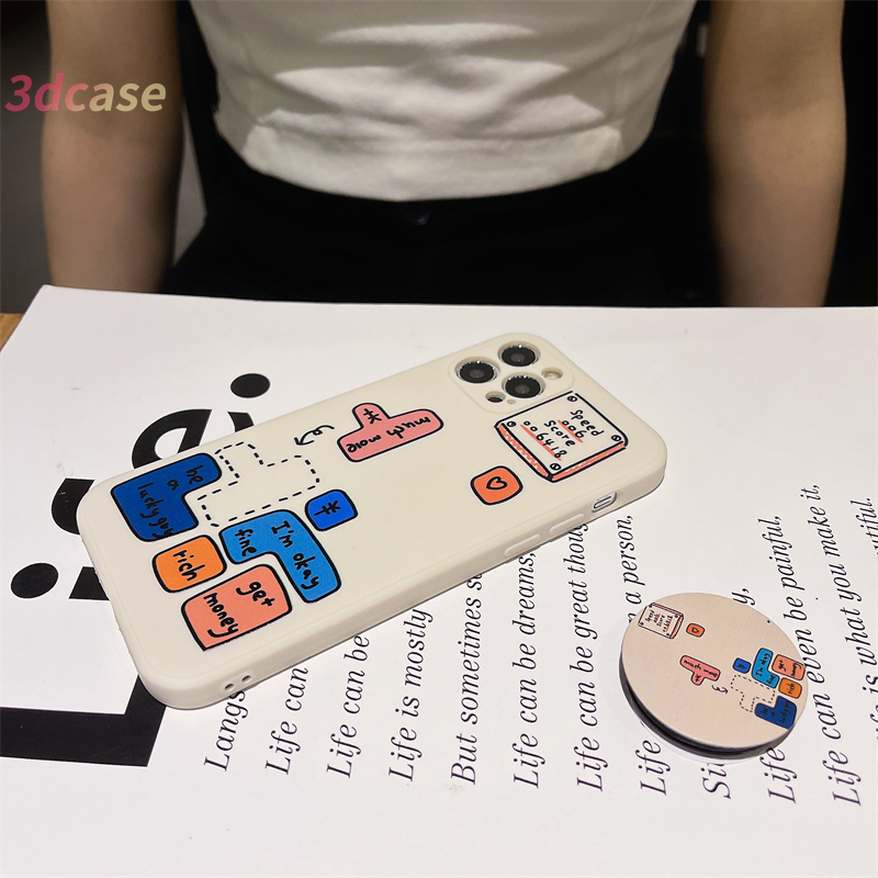 Casing Soft Tpu Case Tetris Game Xiaomi Redmi POCO X3 NFC X3 PRO M3 Redmi 9C NFC 9A 9i 9T 9 PRO Power 10X POCO M2 PRO Redmi Note 9 8 10 10S 9 PRO MAX 9S With holder Ultra-thi Matte