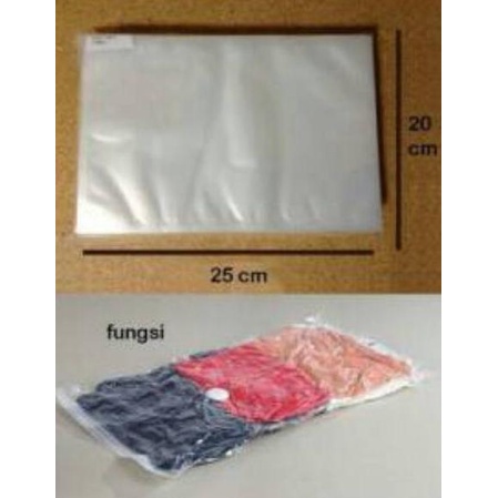 

Big Sale Plastik vakum vacuum bag 20x25 cm 50 lembar ter tebal 80 mikron ~