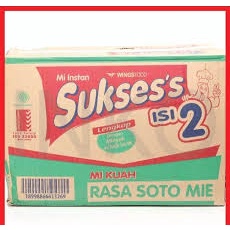 

NOODLES/MIE INSTANT SUKSES ISI 2 KUAH RASA SOTO KEMASAN DUS ISI 24 PCS