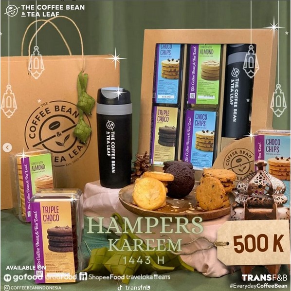 [BestSeller] Hampers Kue untuk Lebaran Idul Fitri Cookies The Coffee Bean & Tea Leaf READY