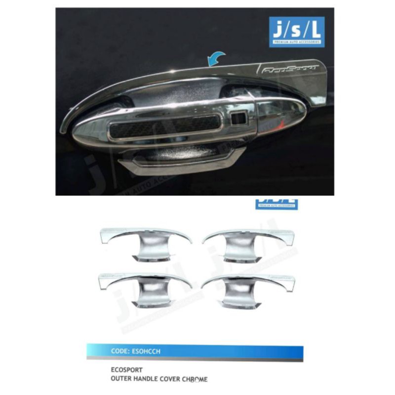 cover outer ecosport chrome jsl