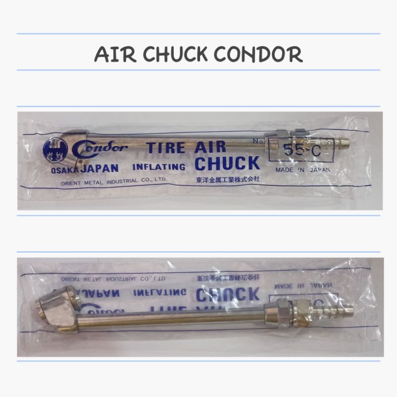ORIGINAL Condor Tire chuck 55-C Isian angin ban isi angin ban Air chuck | condor 55-k