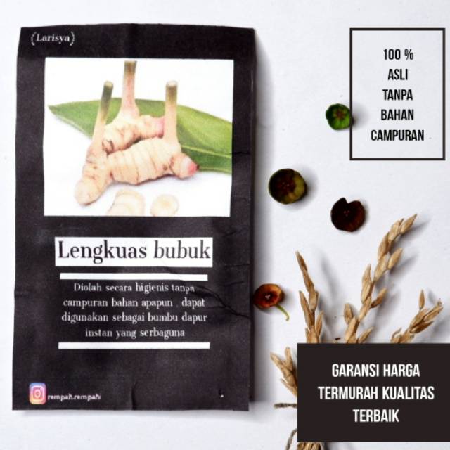 

LENGKUAS BUBUK / LENGKUAS KERING / LENGKUAS PARUT / LENGKUAS HUTAN / LENGKUAS GILING