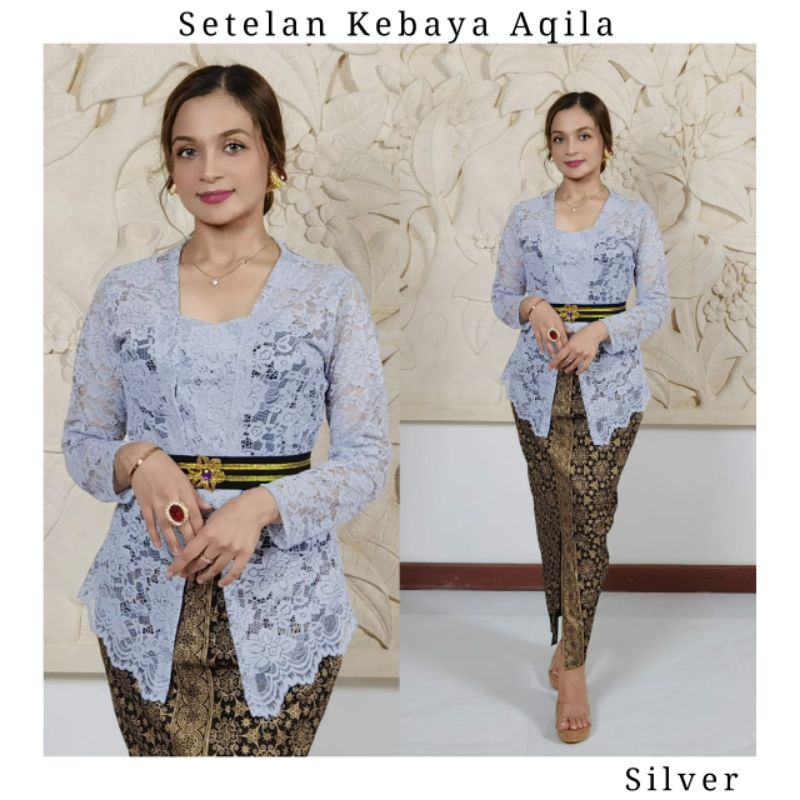 Setelan kebaya Bali aqila | Kebaya Kutubaru Semifrance