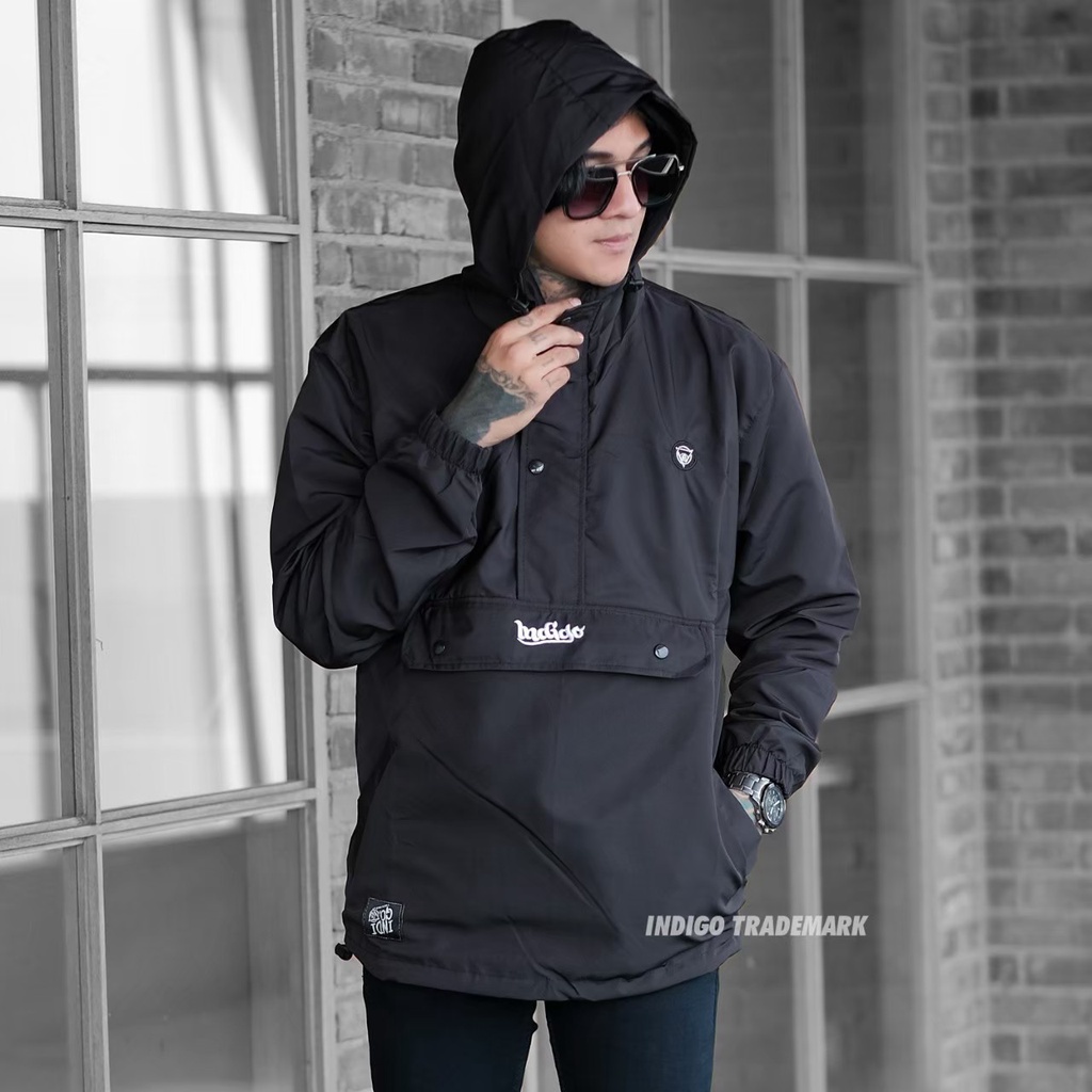 JAKET PRIA - JAKET CAGOULE PRIA - JAKET CAGOULE ORIGINAL INDIGO - JAKET CAGOULE ORIGINAL BULLY