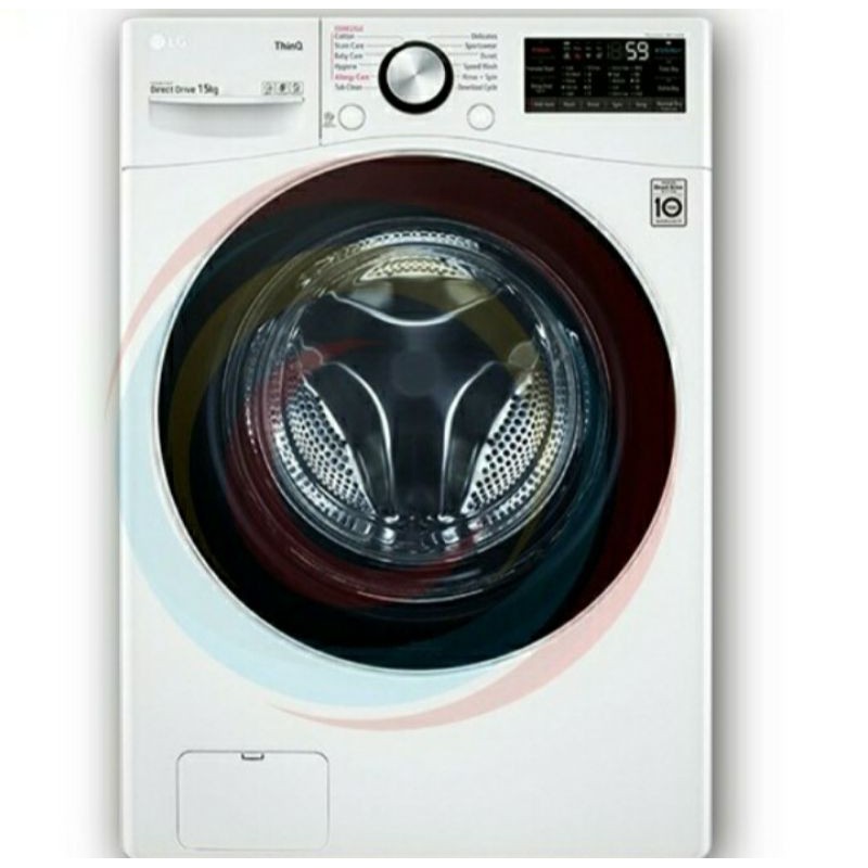 Mesin cuci front loading LG 15KG F2515stgw