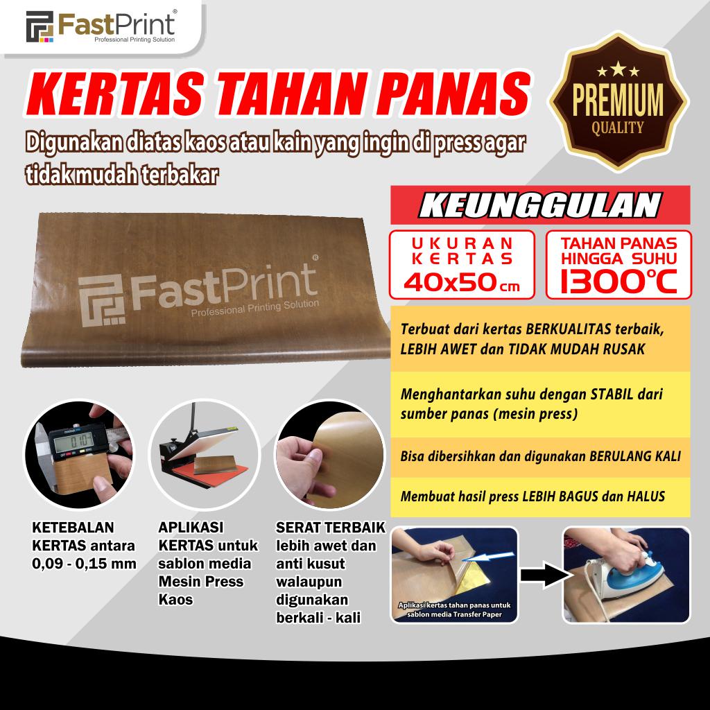 

Kertas Tahan Panas Alas Mesin Press Serbaguna 40X50 CM