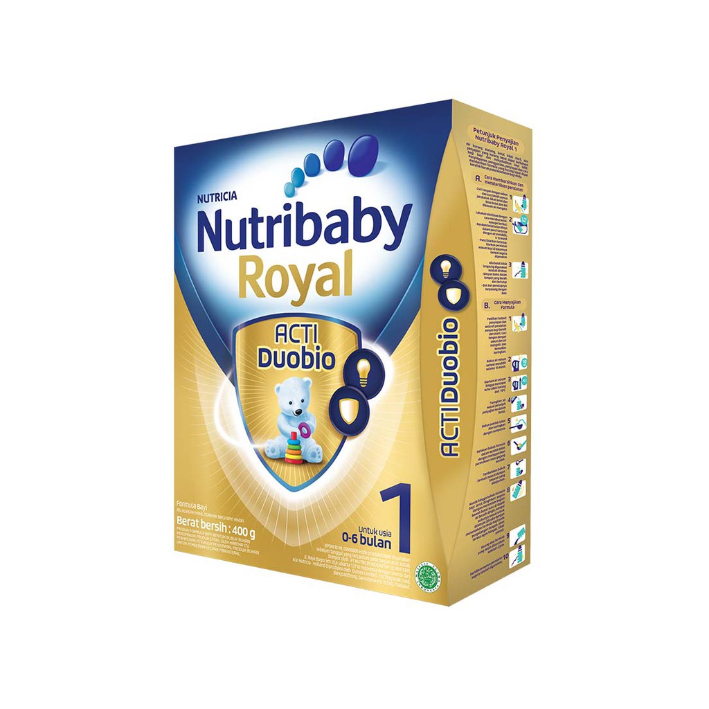 Susu Nutrilon nutribaby Royal tahap 1 / tahap 2 Isi 400g