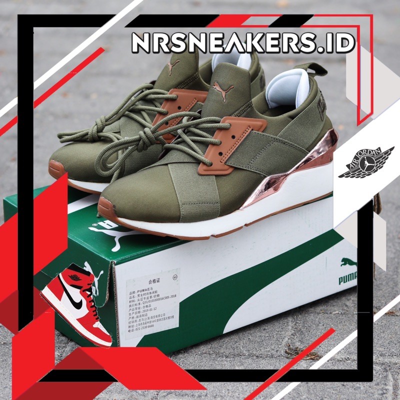 PUMA MUSE SATIN OLIVE