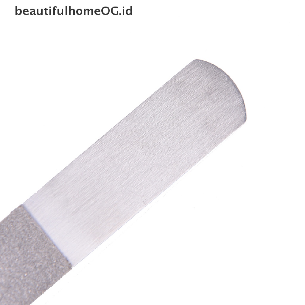 Alat Kikir Kuku Dua Sisi Bahan Stainless Steel Metal Untuk Manicure Pedicure