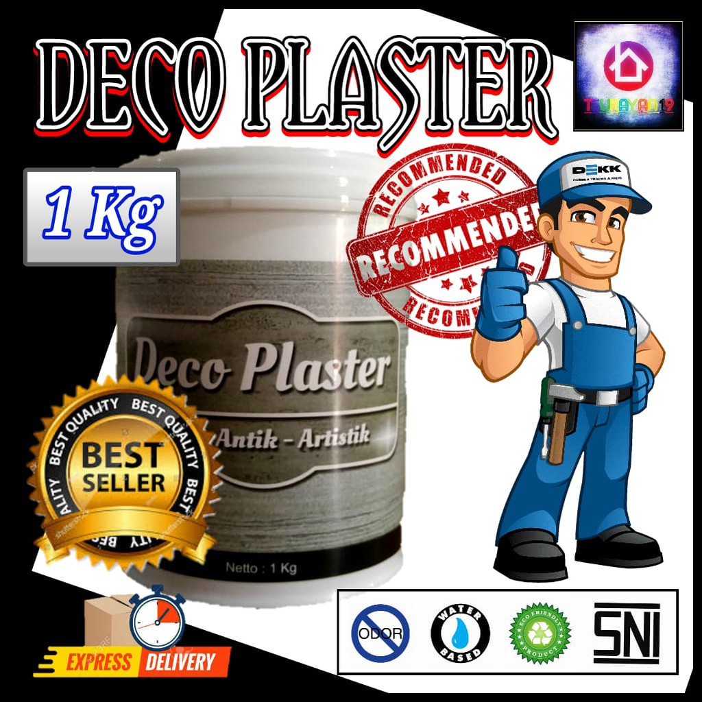 

Termurah!!! Cat Dekoratif Plastering - Deco Plaster Kemasan 1Kg