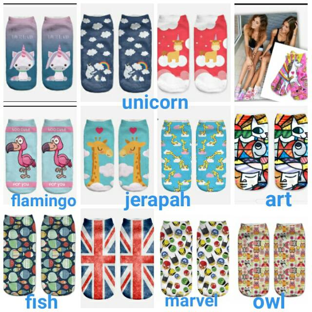 [Premium Impor] Kaos Kaki Anak2 hingga  Dewasa High Quality Sock Collection