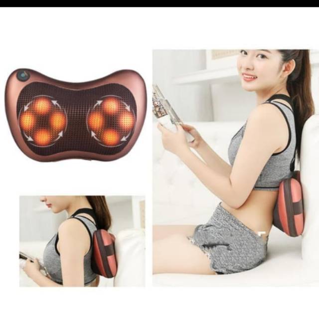 Massage Pillow 8028 - Alat Pijat Mobil - Mesin Pijat