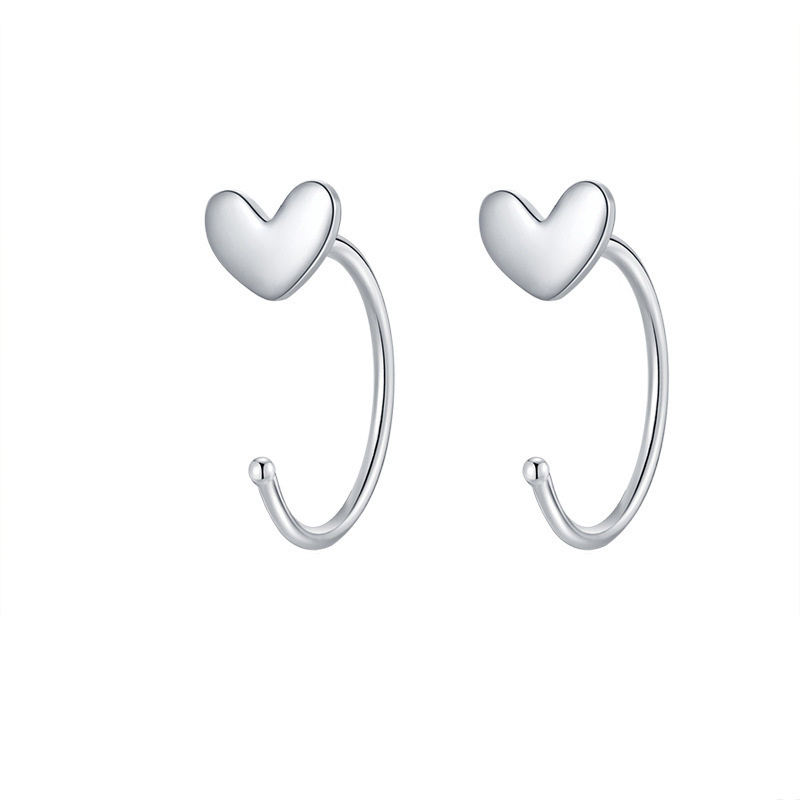 Magic789 Lovely Girls Heart Butterfly Moon Star Clip Earrings for Women Korean Fashion Jewelry