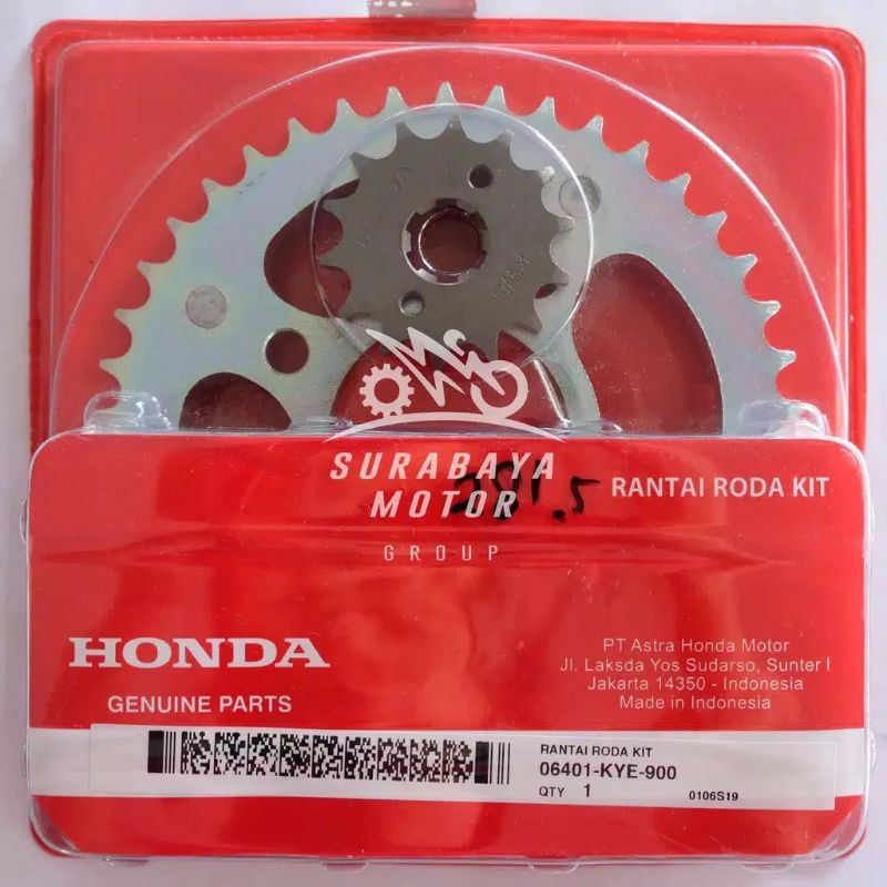 Gearset New MegaPro Verza CB150 CBR150 Old KYE AHM Honda ORIGINAL