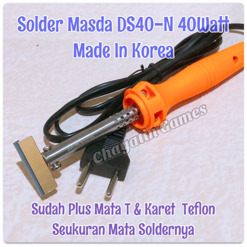 Solder Tangan Plus Mata T Plus Karet Teflonnya Sesuai Varian Yang Ada