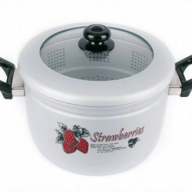 Panci Kukus Steamer Penanak Nasi Maspion 24 cm Panca Guna Kukusan
