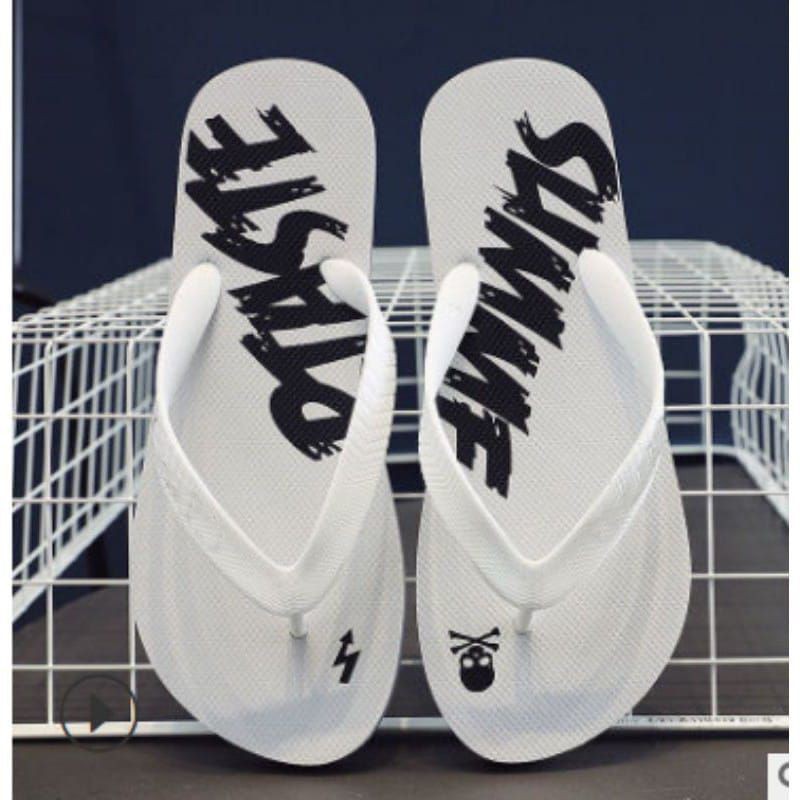 SANDAL JEPIT PRIA MOTIF LOGO STRUM-3