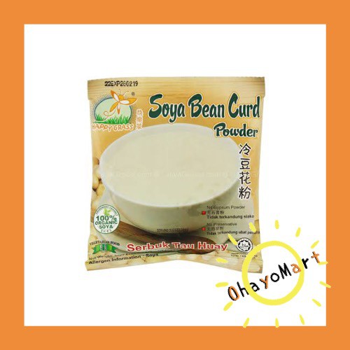 Happy Grass Soya Bean Curd Powder/ Serbuk Tau Huay/ Bubuk Puding 80grm