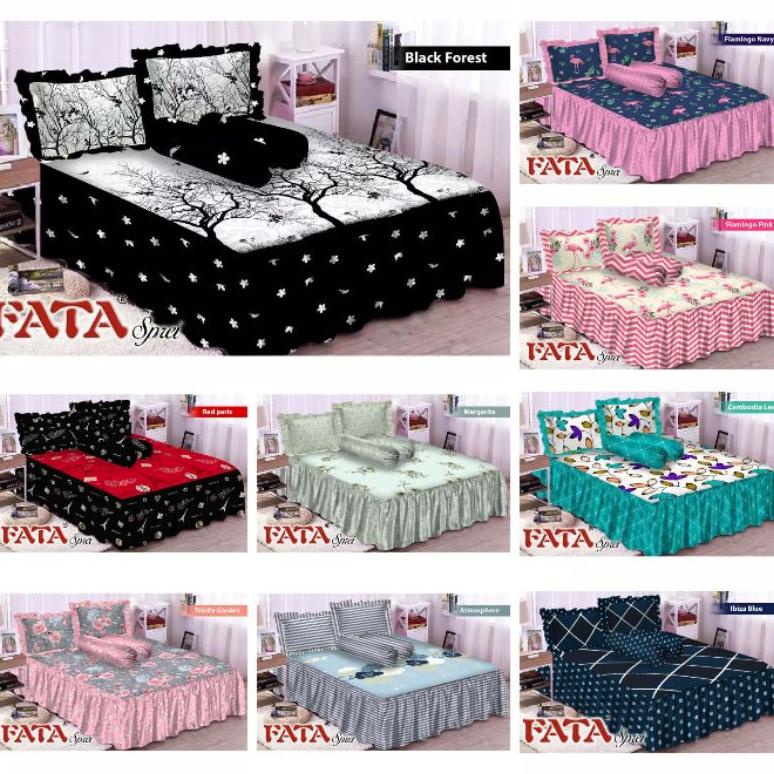 FATA - SPREI RUMBAI FATA MINIMALIS UKURAN KING 180X200 / QUEEN 160X200 TERLARISS...,,,,,