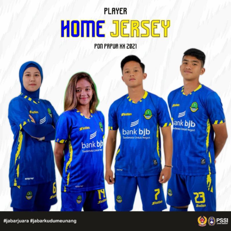 Home Jersey Tim Jawa Barat PON Papua 2021 (biru)
