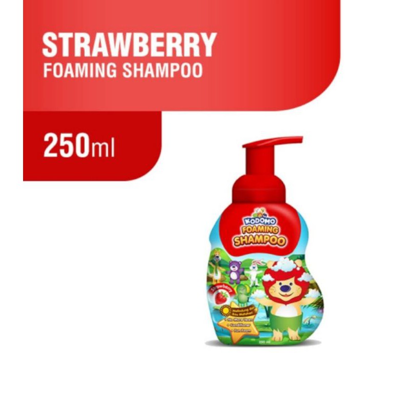 KODOMO Shampoo Botol Foaming Strawberry - 250ml