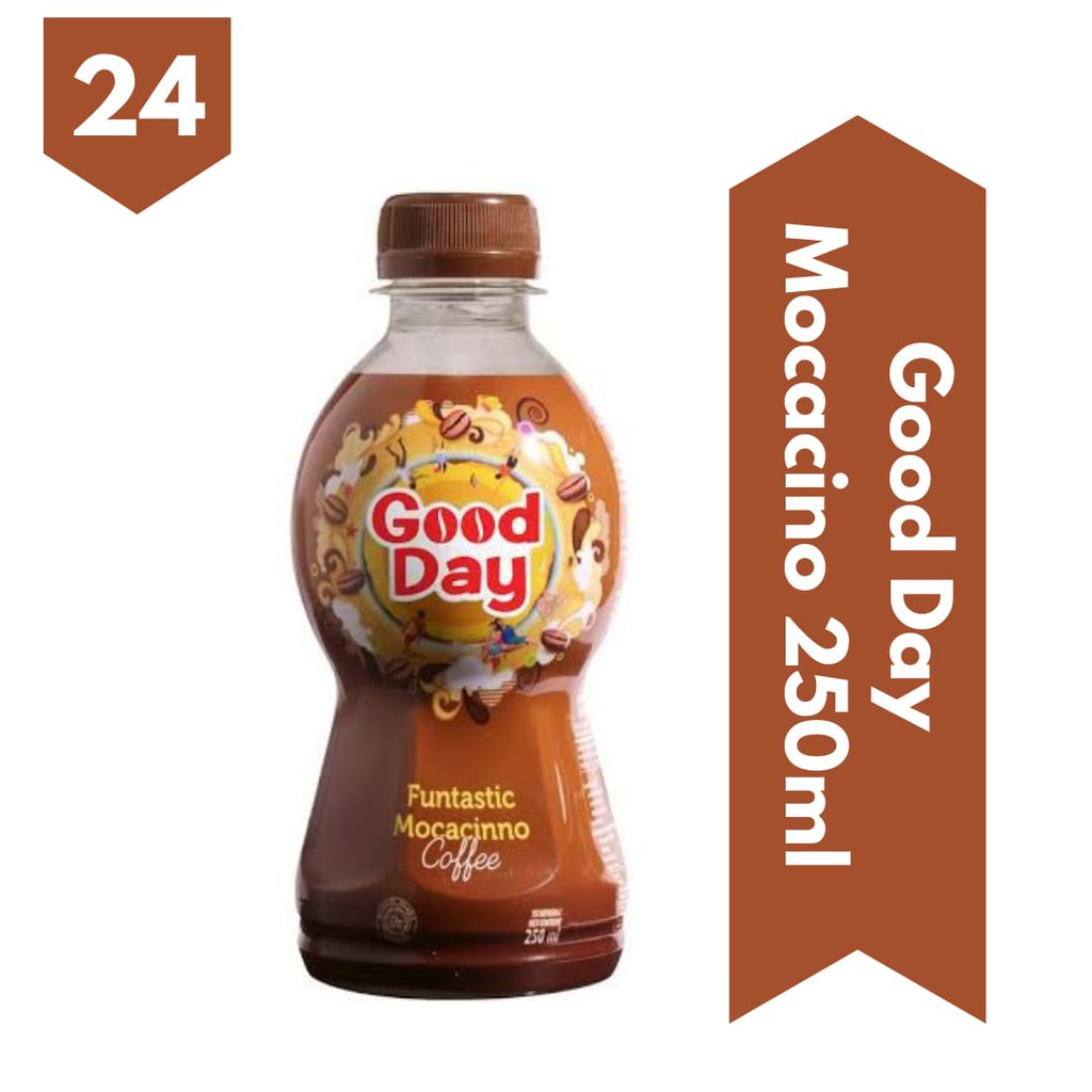 

Good Day Mocacino Coffee Botol 250ml isi 24 Pcs