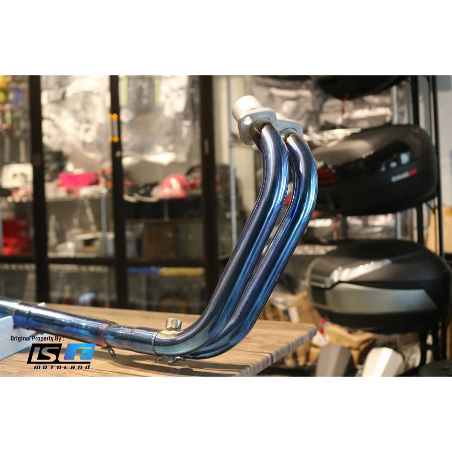 Exhaust Header Bending P&P RACING Honda CBR 150R / CBR250RR Stainless Blue