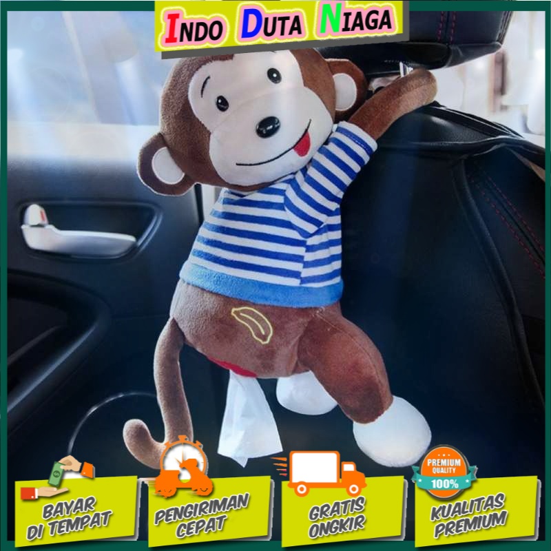 EAFC Tempat Tisu Mobil Cartoon Monkey Car Hanging Tissue Box - EA315