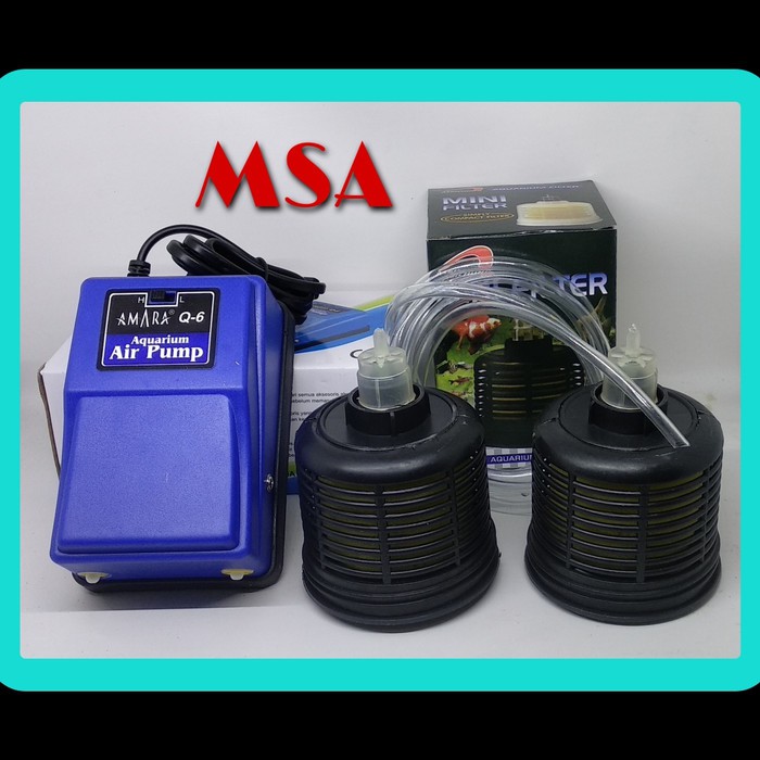 Set Aerator Amara 2 lubang + 2 Mini Filter Internal
