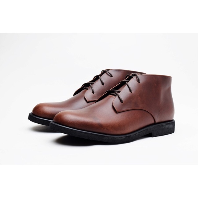 SEPATU Boots PREMIUM Bahan kulit - SEPATU Casual semi formal - WETAN JK1