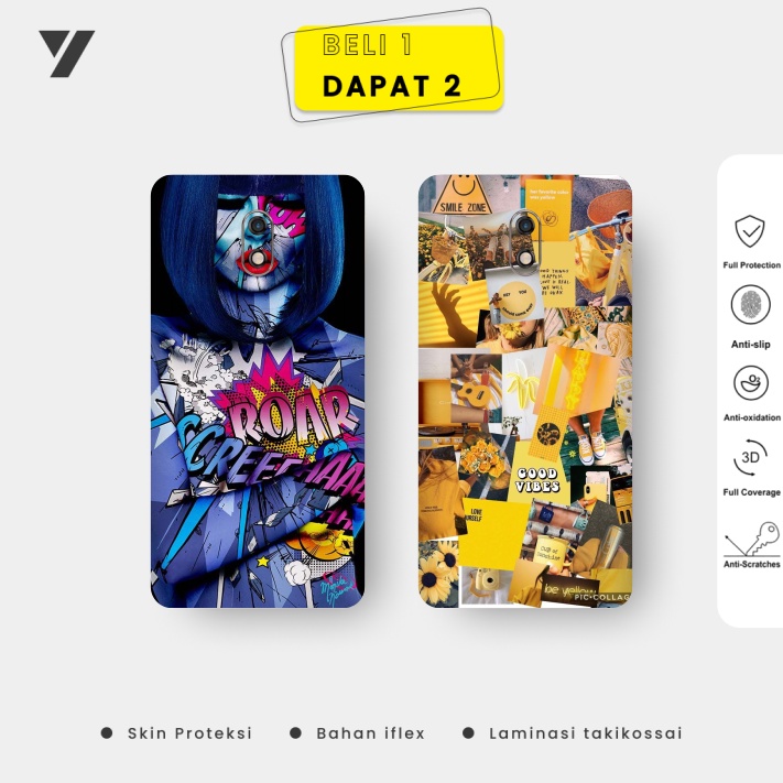 Garskin / Skin Case Polytron Prime 7 Pro [Dapat 2 Garskin] - Motif 1