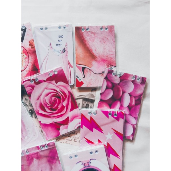 

Notebook Mini A7 Desain Warna Pink