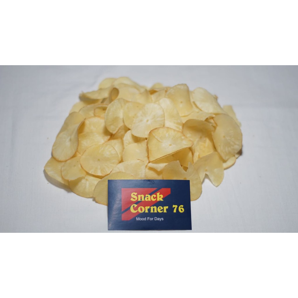 

KERIPIK SINGKONG RASA ASIN ORIGINAL 250gram