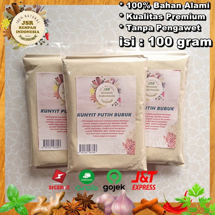 

KUNYIT PUTIH BUBUK ASLI ISI 100 KUALITAS PREMIUM BUMBU DAPUR JSR REMPAH GROUND CURCUMA