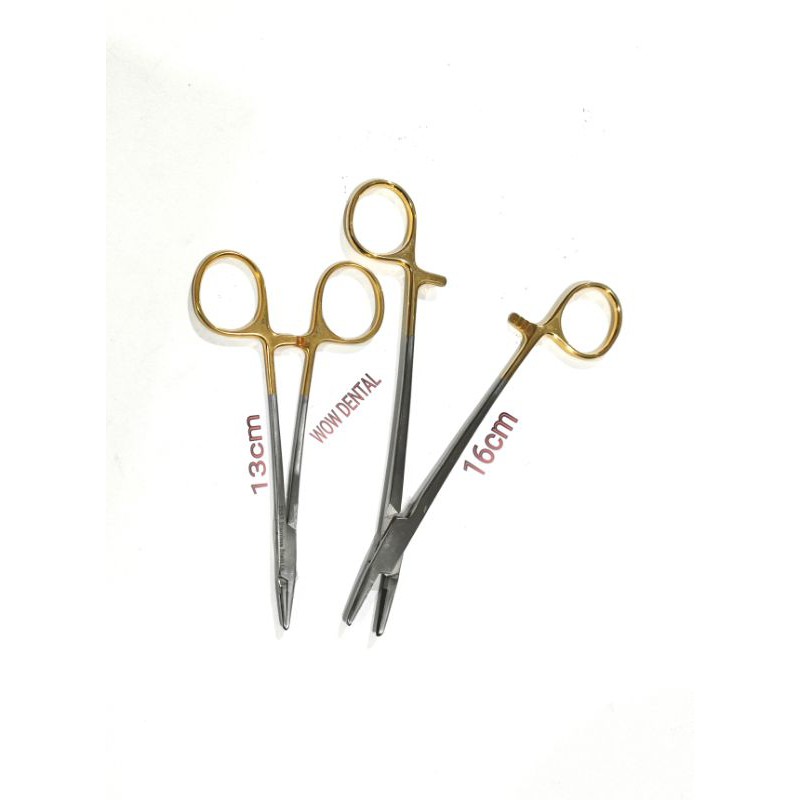 

Gunting Mayo-Hegar Needle Holder 16cm Dan 13cm Gold