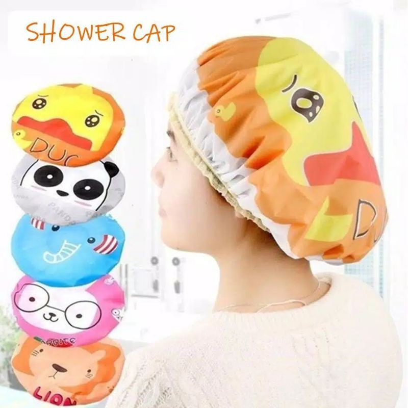 Shower cap | Topi penutup rambut saat mandi