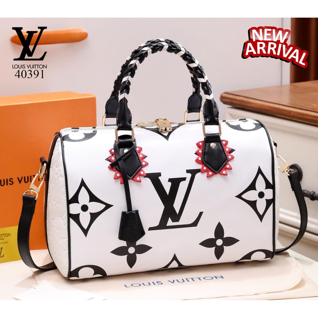 HANDBAG WANITA (40391)#19 Louis Vuitton Speedy TAS KANTOR CEWEK IMPORT BATAM MURAH GROSIR