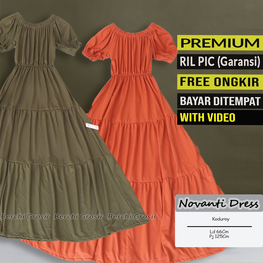 MIWA Dress wanita Kekinian Panjang