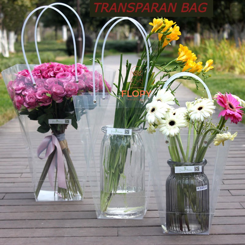 

Paper Bag Bunga / Kotak Bunga [Transparan - Polos]