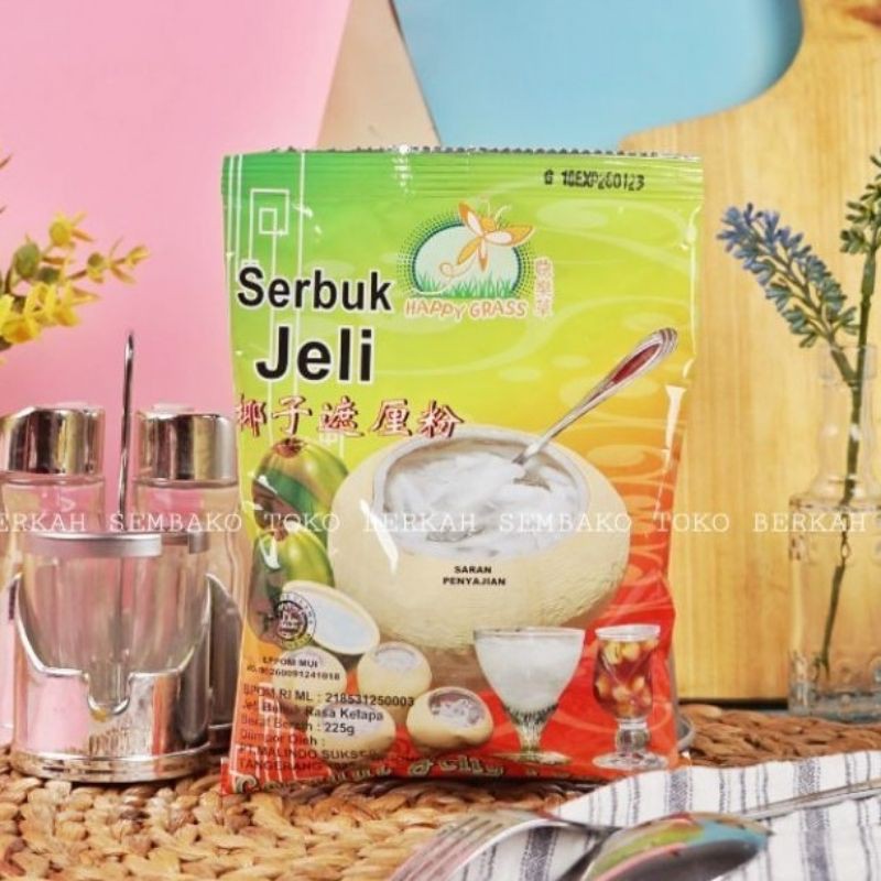 

Serbuk Jeli Kelapa Happy Grass 225 gr / Coconut Jelly Powder